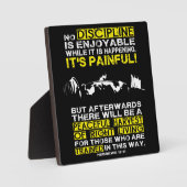 DISCIPLINE - Squat Workout Motivatie Fotoplaat (Voorkant)