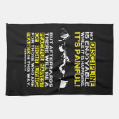 DISCIPLINE - Squat Workout Motivatie Theedoek (Horizontaal)