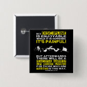 DISCIPLINE - Squat Workout Motivatie Vierkante Button 5,1 Cm (Voorkant /achterkant)