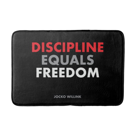 Discipline staat gelijk aan vrijheid Jocko Willink Badmat (Voorkant)