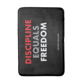 Discipline staat gelijk aan vrijheid Jocko Willink Badmat (Voorkant Verticaal)