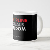 Discipline staat gelijk aan vrijheid Jocko Willink Grote Koffiekop (Voorkant rechts)