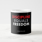 Discipline staat gelijk aan vrijheid Jocko Willink Grote Koffiekop (Voorkant)