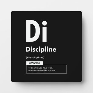 Discipline - Succeselement - Motivatie Fotoplaat