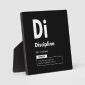 Discipline - Succeselement - Motivatie Fotoplaat (Voorkant)