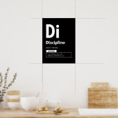Discipline - Succeselement - Motivatie Poster (Keuken)