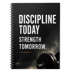 💪 Discipline Vandaag Sterkte Morgen Motivatie ✨ Notitieboek