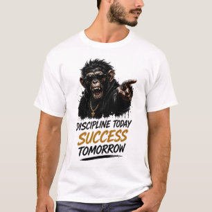 Discipline Vandaag Succes Morgen Aap T-shirt