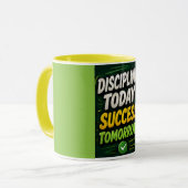 Discipline Vandaag, Succes Morgen Mok (Voorkant links)