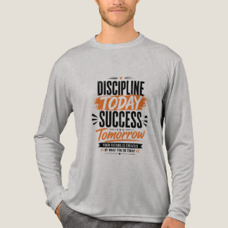 Discipline Vandaag Succes Morgen Motivatie Typ Tri-Blend Shirt