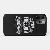 Discipline Vandaag, Vrijheid Morgen Case-Mate iPhone Case (Achterkant (horizontaal))