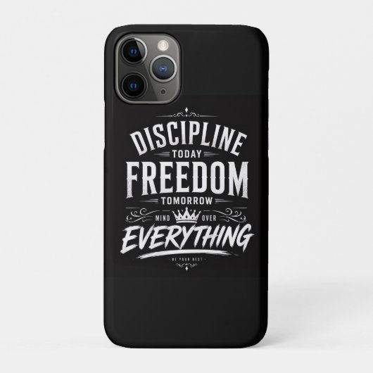 Discipline Vandaag, Vrijheid Morgen Case-Mate iPhone Case (Achterkant)