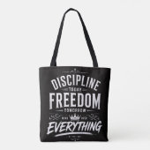 Discipline Vandaag, Vrijheid Morgen Tote Bag (Achterkant)