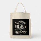 Discipline Vandaag Vrijheid Morgen Tote Bag (Achterkant)