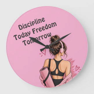 Discipline Vandaag Vrijheid Morgen Wandklok