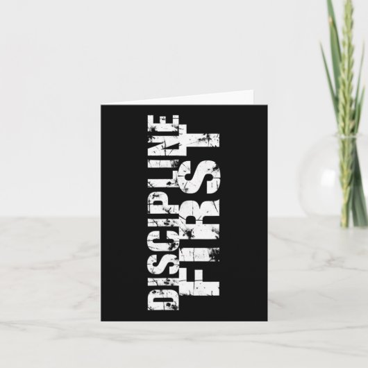 Discipline verslaat motivatie1 kaart (Voorkant)