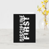 Discipline verslaat motivatie1 kaart (Gele Bloem)