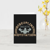 Discipline verslaat motivatie kaart (Gele Bloem)