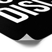 Discipline versus gebrek aan tijd - Motivatie Poster (Hoek)