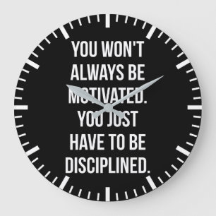 Discipline versus Motivatie - Inspirerend training Grote Klok