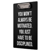 Discipline versus Motivatie - Inspirerend training Klembord (Links)