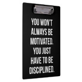 Discipline versus Motivatie - Inspirerend training Klembord (Rechts)