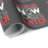 Discipline voor je kinderen in de gevangenis van c cadeaupapier (Rol Hoek)