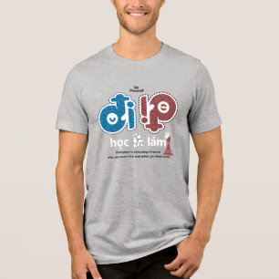 Discipline vs Desire - Een mentaliteitskunst Tri-Blend Shirt