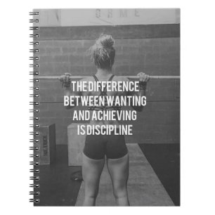 Discipline - Wanting versus Achieving, de fitness  Notitieboek