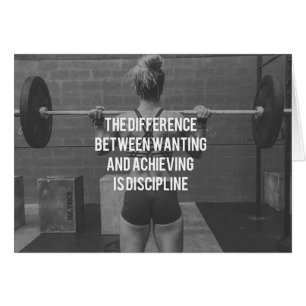 Discipline - Willen versus bereiken, fitness voor 