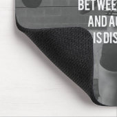 Discipline - Willen versus bereiken, fitness voor Muismat (Hoek)