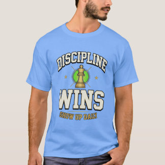Discipline Wint Motivatie T-Shirt | Premium Var
