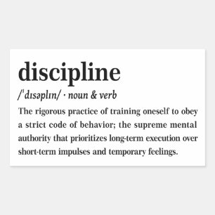 Discipline Woordenboek Definitie Esthetiek Rechthoekige Sticker