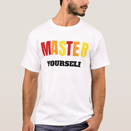 Discipline & Zelfbeheersing Motivatiequote T-shirt (Voorkant)