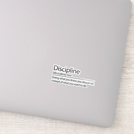 Disciplinedefinitie, Motivatie Inspirerend Sticker (Detail)