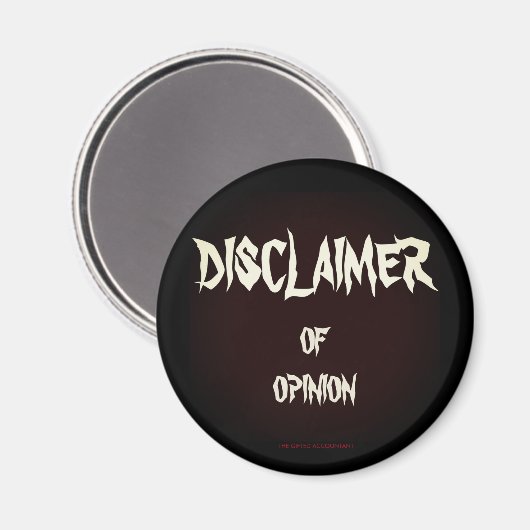 "Disclaimer of opinion" Magneet (Voorkant / Achterkant)