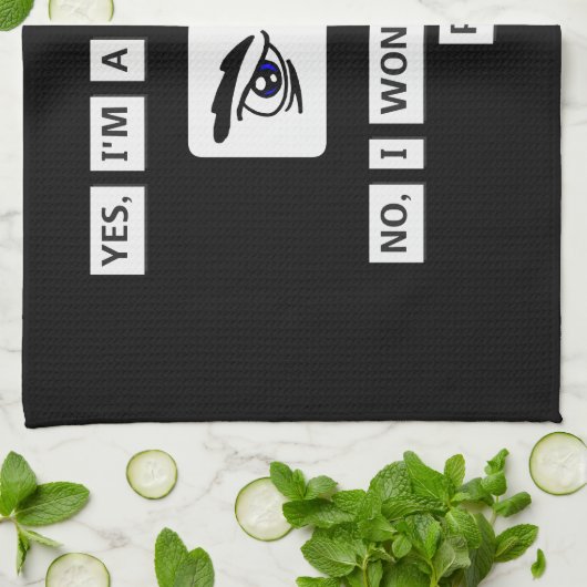 Disclaimer T-shirt voor programmeurs Theedoek (Gevouwen)