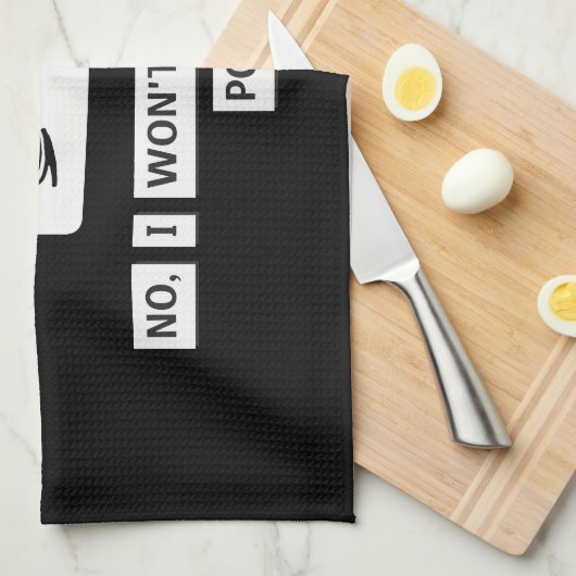 Disclaimer T-shirt voor programmeurs Theedoek (Quarter Fold)