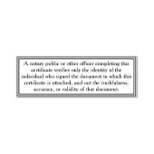 Disclaimer voor openbaar notariaat Aangepaste info Zelfinktende Stempel (Design)