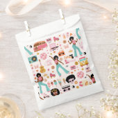 Disco 1970s Afrikaanse meisje alien Bedankzakje (Geknipt)