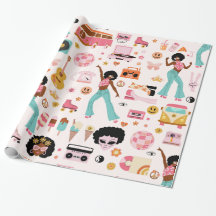 Disco 1970s Afrikaanse meisje alien