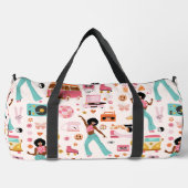 Disco 1970s Afrikaanse meisje alien Plunjezak (Voorkant)