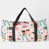 Disco 1970s Afrikaanse meisje alien Plunjezak (Achterkant)