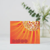 Disco ~ 1980 s Disco Ball Briefkaart (Staand voorkant)