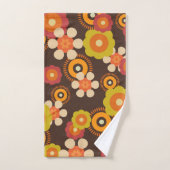 Disco 70s 60s Retro Flowers Pop Culture Bad Handdoek (Handdoek)