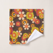 Disco 70s 60s Retro Flowers Pop Culture Bad Handdoek (Wasdoekje)