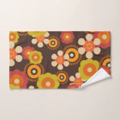 Disco 70s 60s Retro Flowers Pop Culture Bad Handdoek (Handdoek)