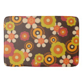 Disco 70s 60s Retro Flowers Pop Culture Badmat (Voorkant)