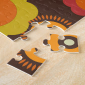 Disco 70s 60s Retro Flowers Pop Culture Legpuzzel (Zijkant)