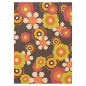 Disco 70s 60s Retro Flowers Pop Culture Tafelkleed (Voorkant)